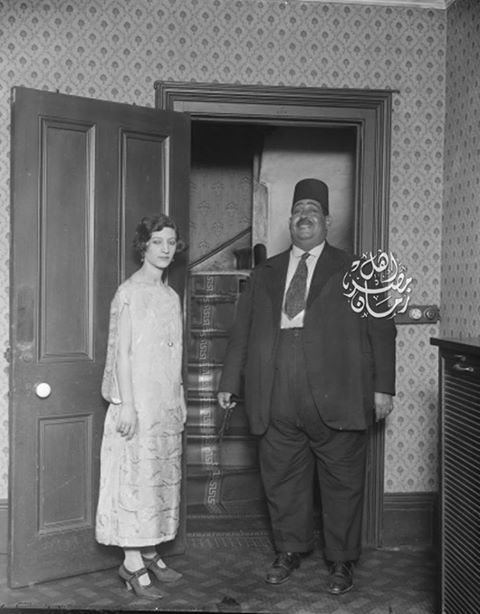 صورة لنعمان باشا الأعصر مديرمركز المحلة الكبري سنة 1925 .