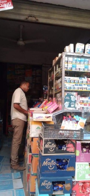 حملات تموينية متواصلةعلي محلات بيع السجائر بالاسكندرية